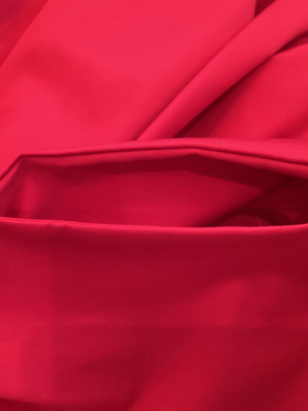NWOT-BADGLEY MISCHKA - SHIRTWAIST RED COTTON DRESS - SIZE - 8 - Picture 3 of 14
